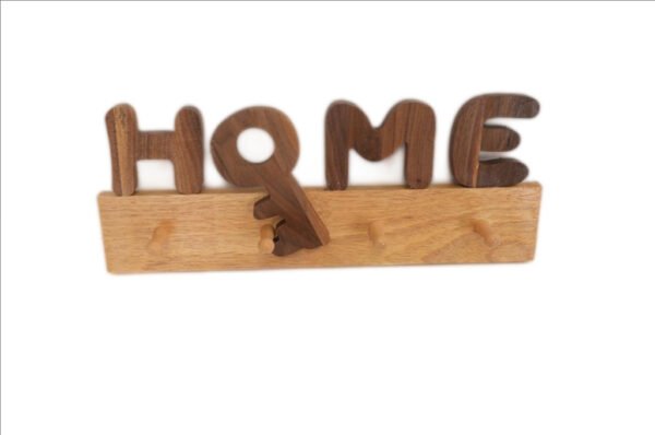 Solid Wood Wall-Mounted Coat Rack